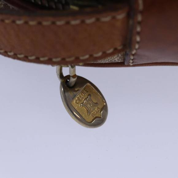 CELINE Macadam Canvas Shoulder Bag Beige Auth 77624 - Picture 9 of 16